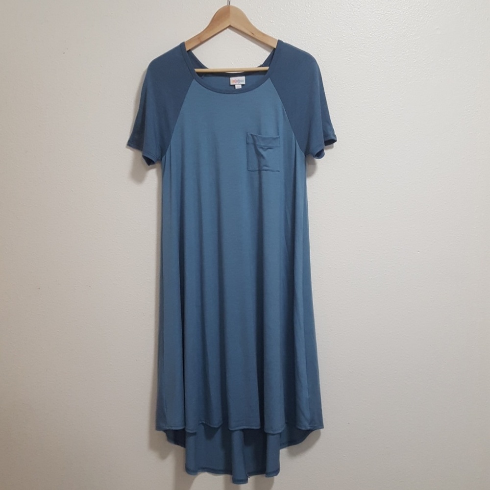 Lularoe Carly xs two tone blue
